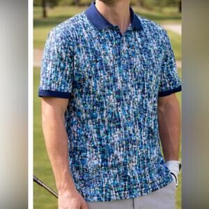 Robert Graham Pechia Polo Shirt XL Skulls Multicolor Short Sleeve Classic